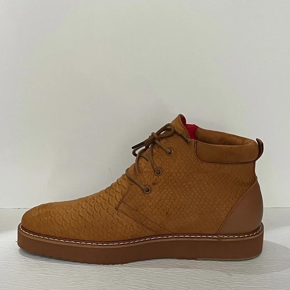 Tayno shoes casual Oxford camel premium fiber thick sole